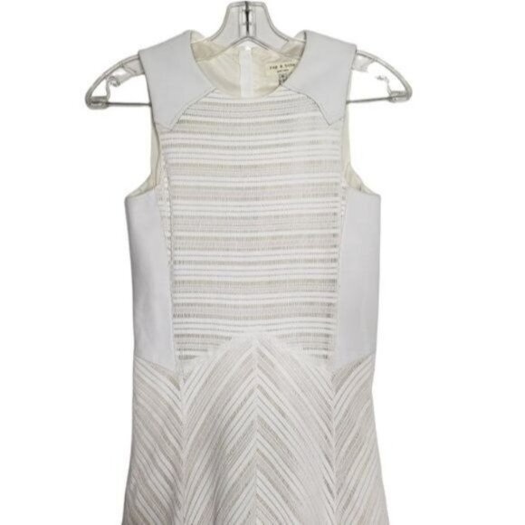 RAG & BONE White Basha Sleeveless Burnout Dress - Picture 4 of 16